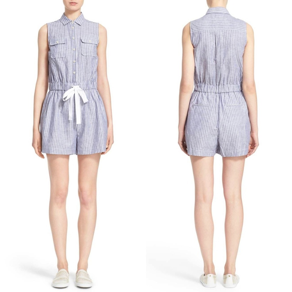 Kate Spade Broome Street Light Blue Linen Stripe Denim BNWT